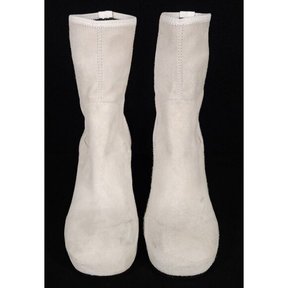 Random Identities Suede Boots Size 41 US 11 Womens White - Picture 3 of 13